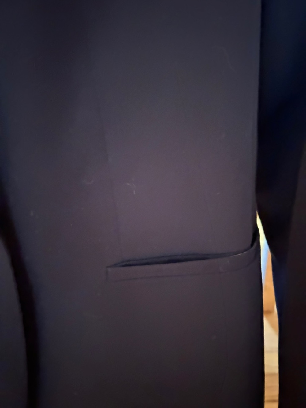 Tommy Hilfiger Women's Navy Single-Button Blazer - Picture 5 of 10